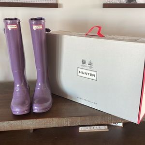 Purple over the knee Hunter Boots